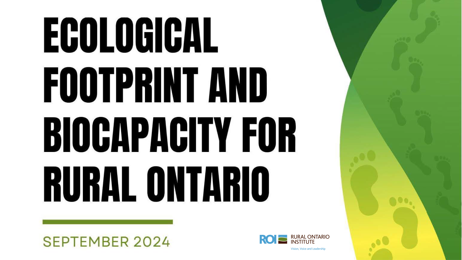 Ecological Footprint and Biocapacity For Rural Ontario